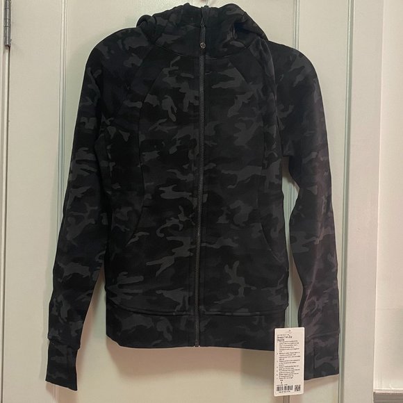 lululemon athletica Tops - Lululemon Scuba Hoodie Incognito Camo Multi Grey